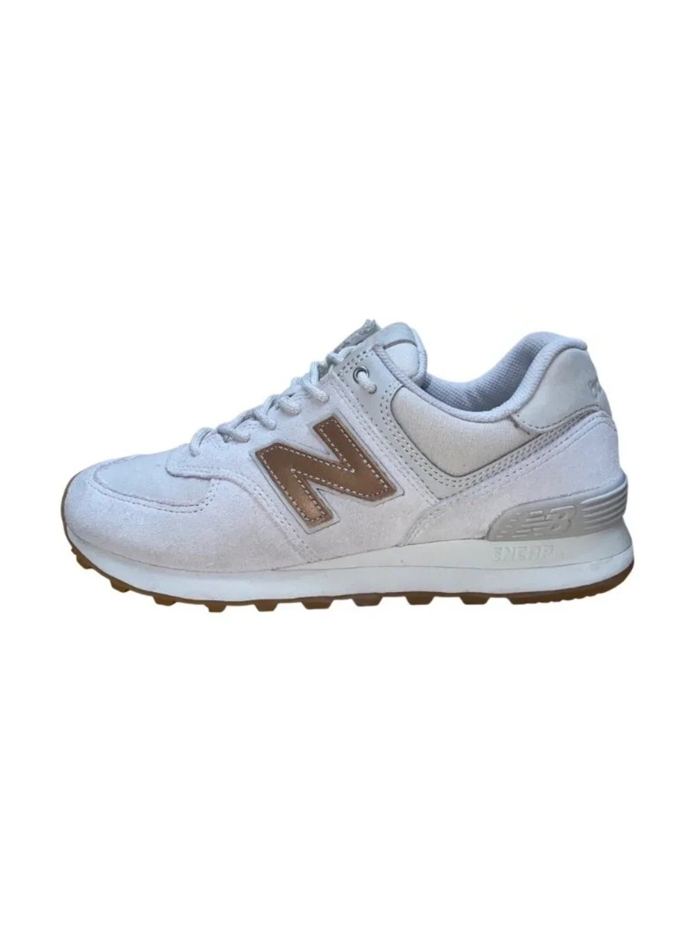 New Balance Women’s White Suede ENCAP 574 Casual Retro Sneakers Size 7